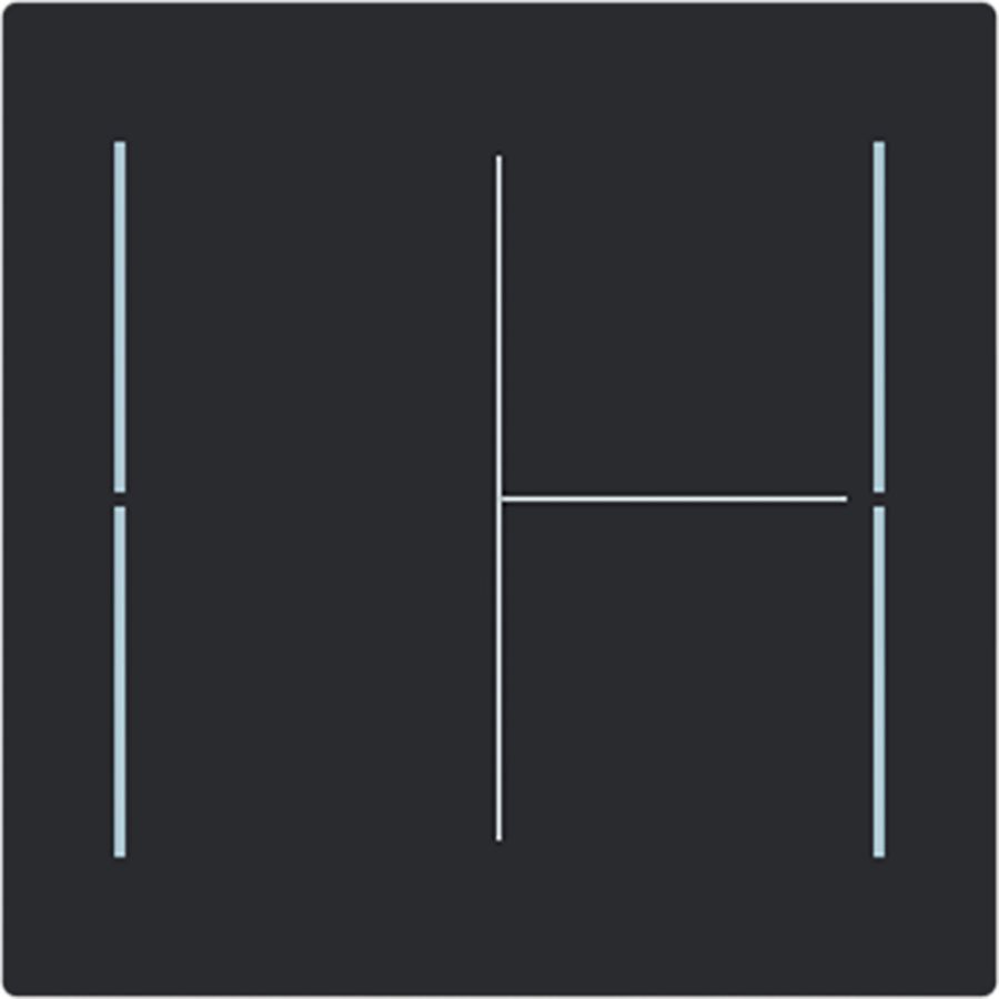 Centraalplaat afdekking Keypad 3v Art-matzwart (LFW/A.3.70.11-45M)