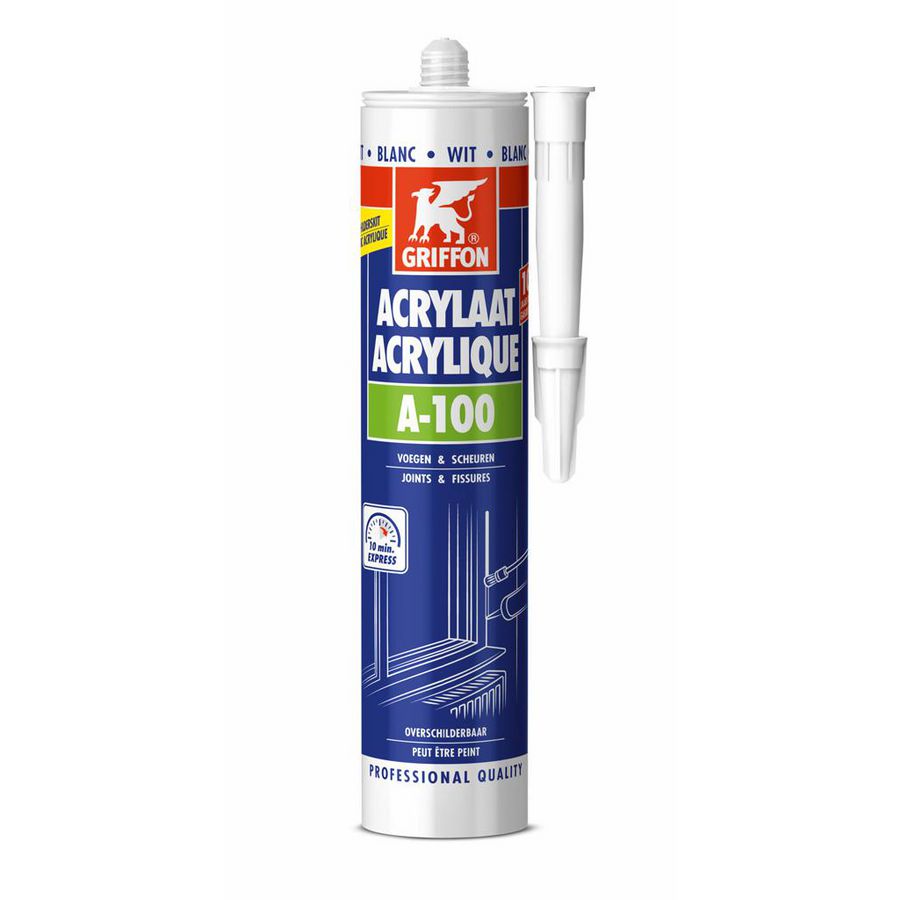 Acrylaatkit A-100 wit koker a 300ml