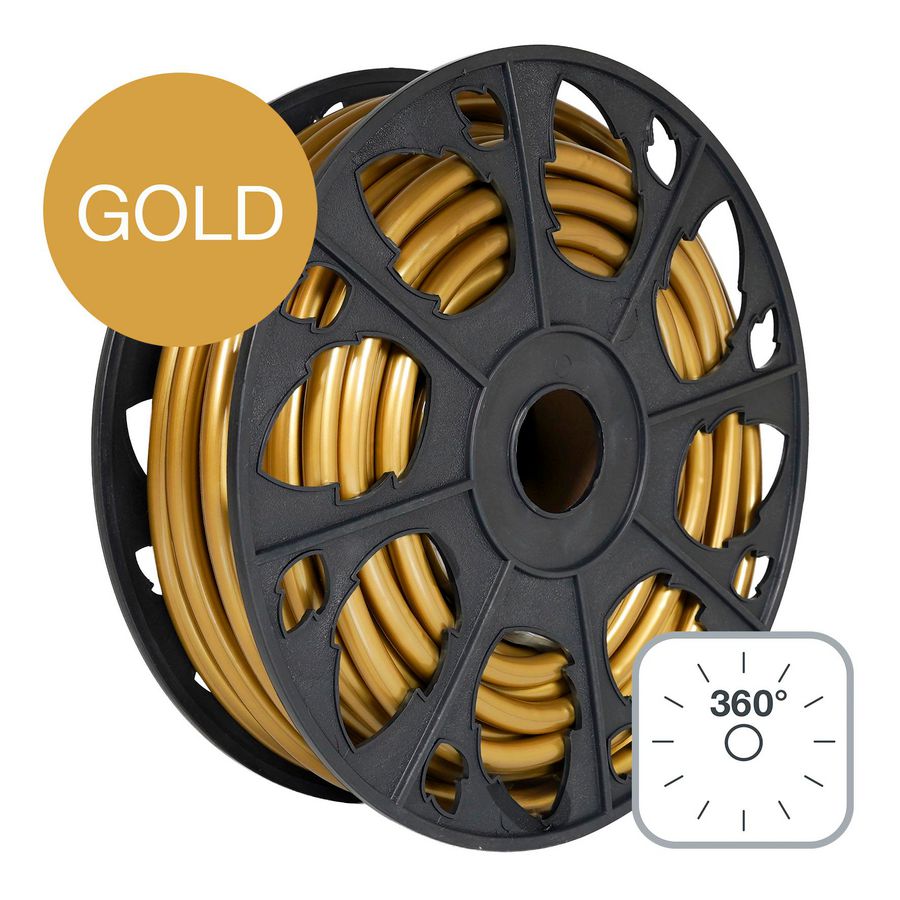 RoBust LED Rope 360° 25M 5W/m Goud IP65