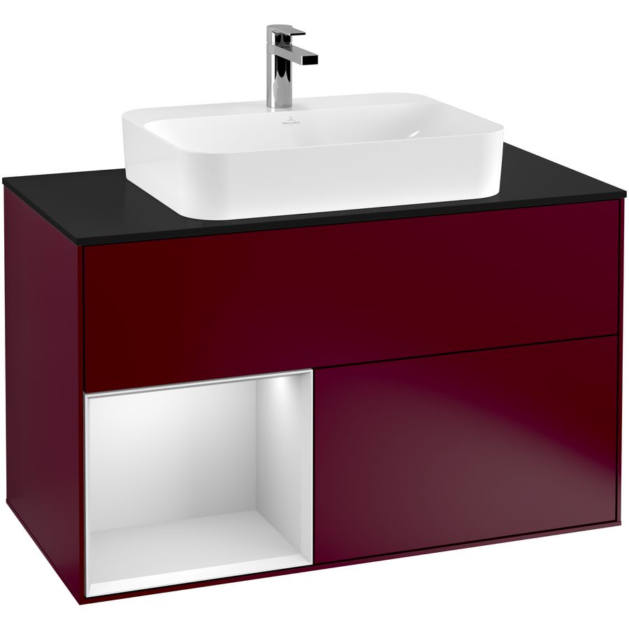 Wastafelonderkast Finion 1000x603x501mm Peony Matt Lacquer F362MTHB