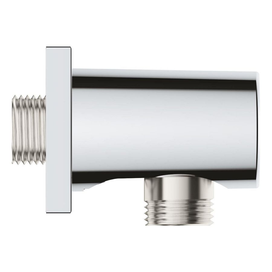 Rainshower wandaansluitbocht 1/2 chroom incl. rozet 4-k