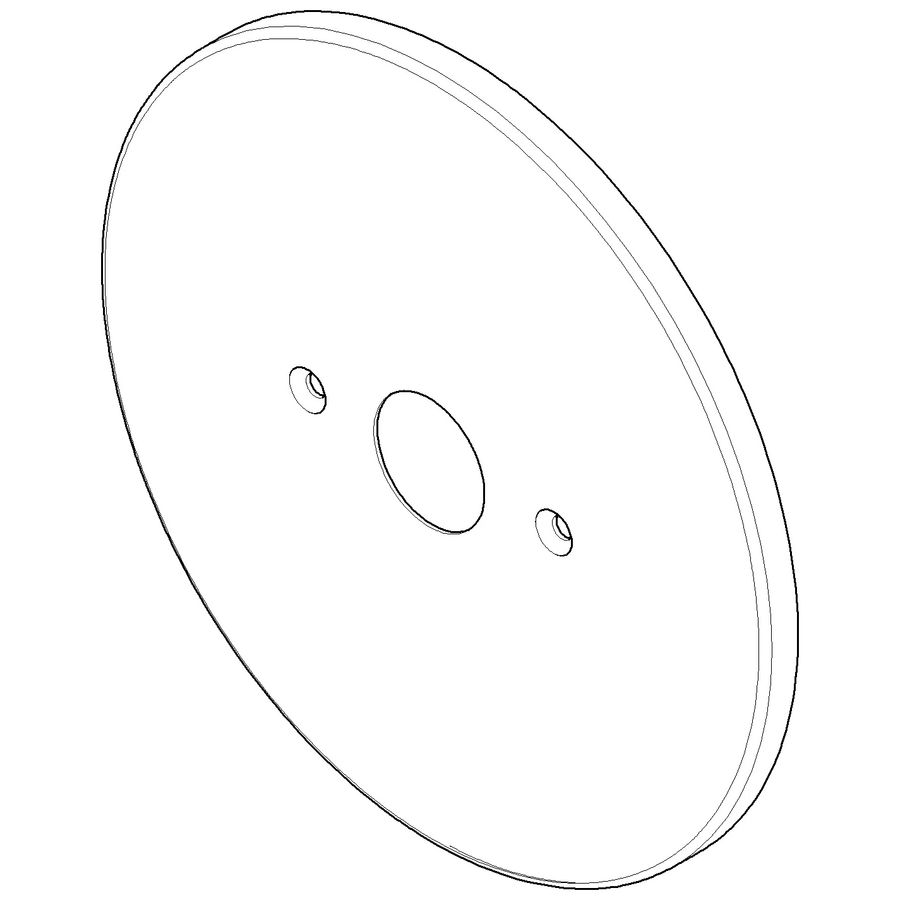 Rozet z.omst. 190x9mm chr