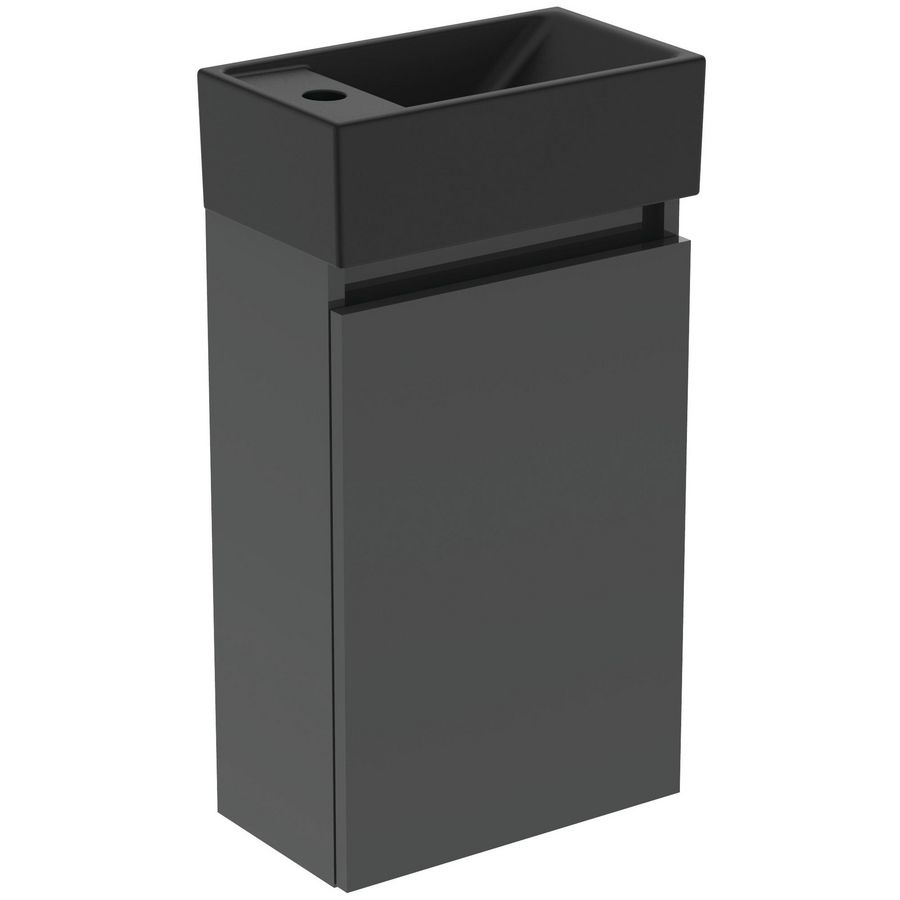 Fonteinmeubel pack grijs fontein kraangat LI silk black tiempo