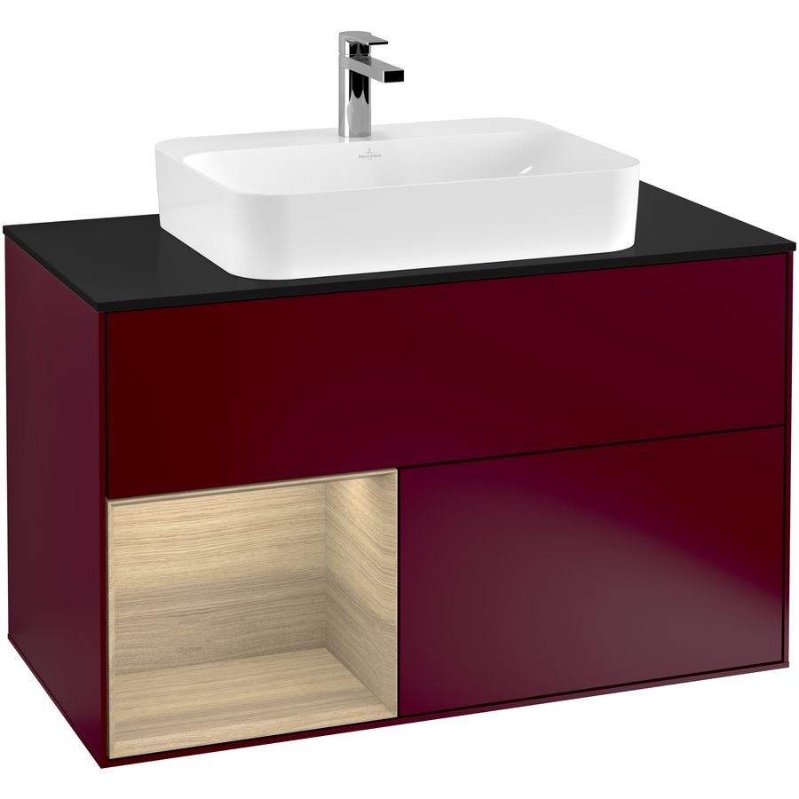 Wastafelonderkast Finion 1000x603x501mm Peony Matt Lacquer F362PCHB