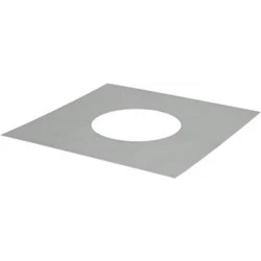 Afdekplaat Ø80mm vierkant I304 (D0,6)