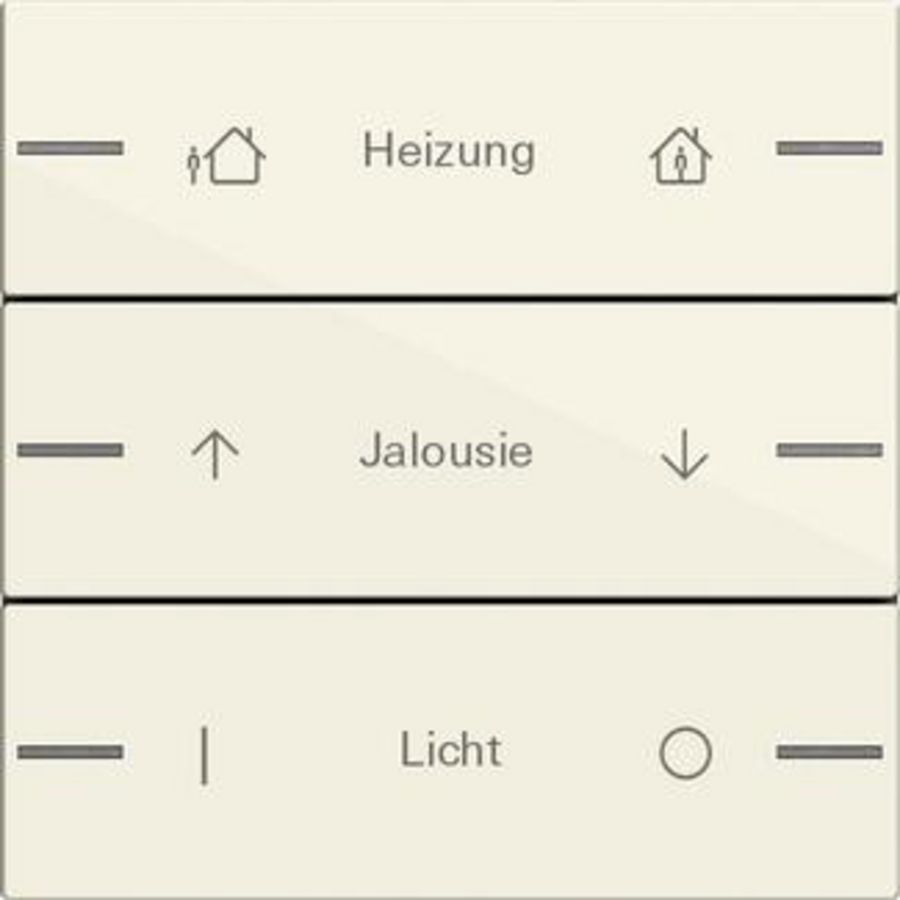 Wippenset 3-voudig indiv. tastsens.4.55 creme wit