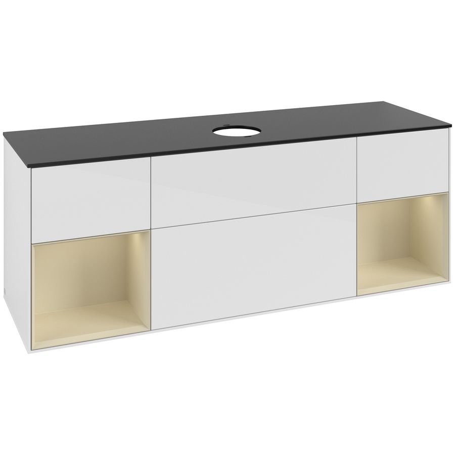 Wastafelonderkast Finion 1600x603x501mm G.White.L GD02HJGF