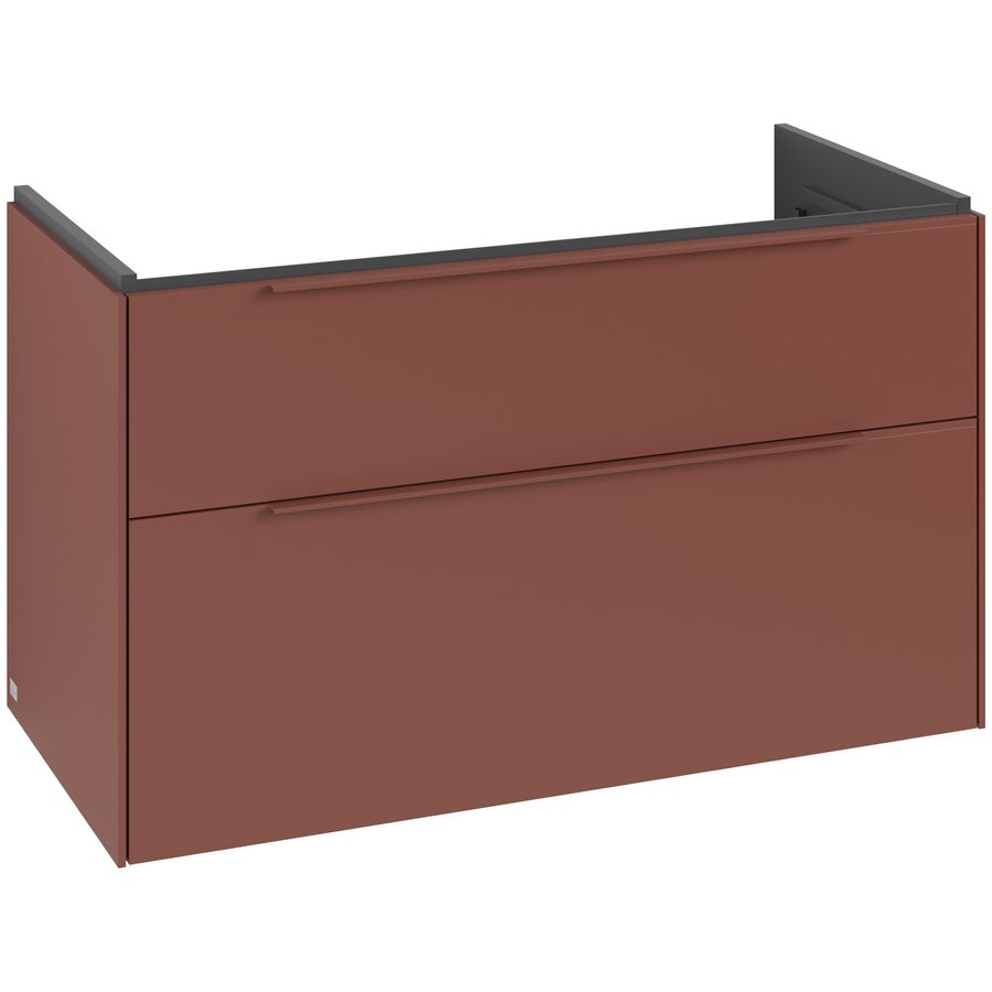 Wastafelonderkastkast SUBWAY 3.0 973x576x478mm Wine Red C570L2AH greep monochroom