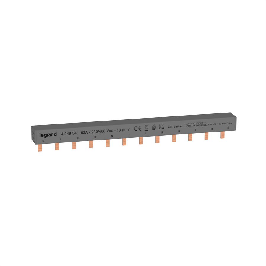 Kamrail stift 4P 12mod 10mm2
