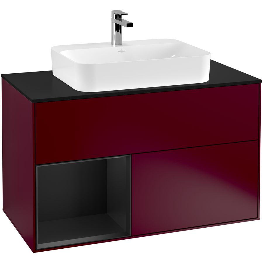 Wastafelonderkast Finion 1000x603x501mm Peony Matt Lacquer F362PDHB