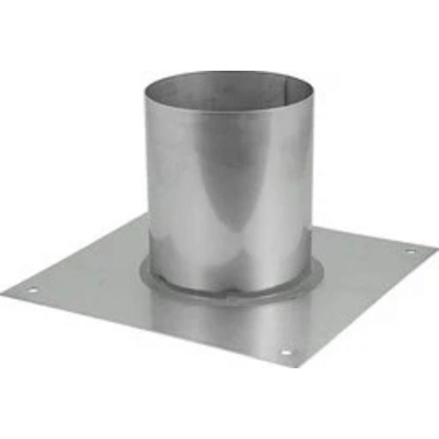 Vloerplaat Ø130-200mm gelaste opstand I304