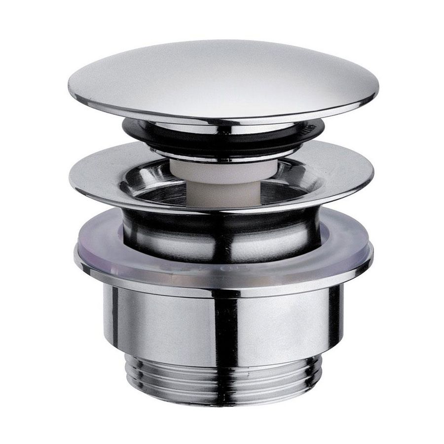 PROMO Wastafelafvoerplug Push Open UD425 1.1/4" chroom univ. Ø63mm / 5-55mm (UD42551)