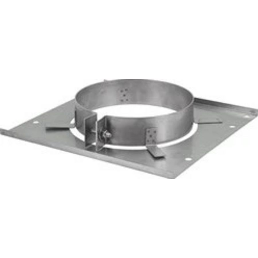 Vloerplaat Ø130-200mm met beugel I304