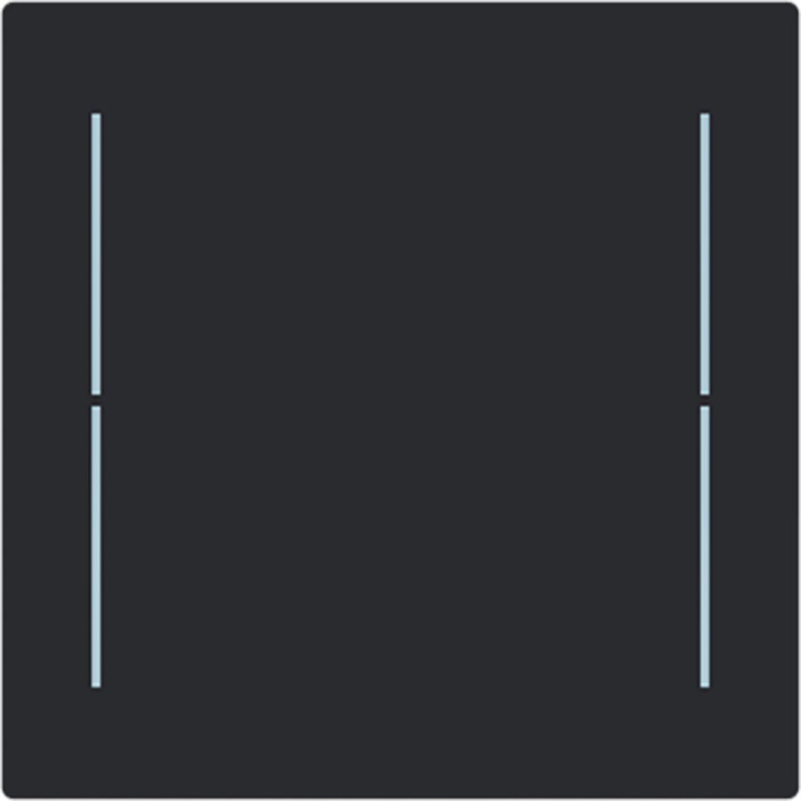 Centraalplaat afdekking Keypad 1v Art-matzwart (LFW/A.1.70.11-45M)