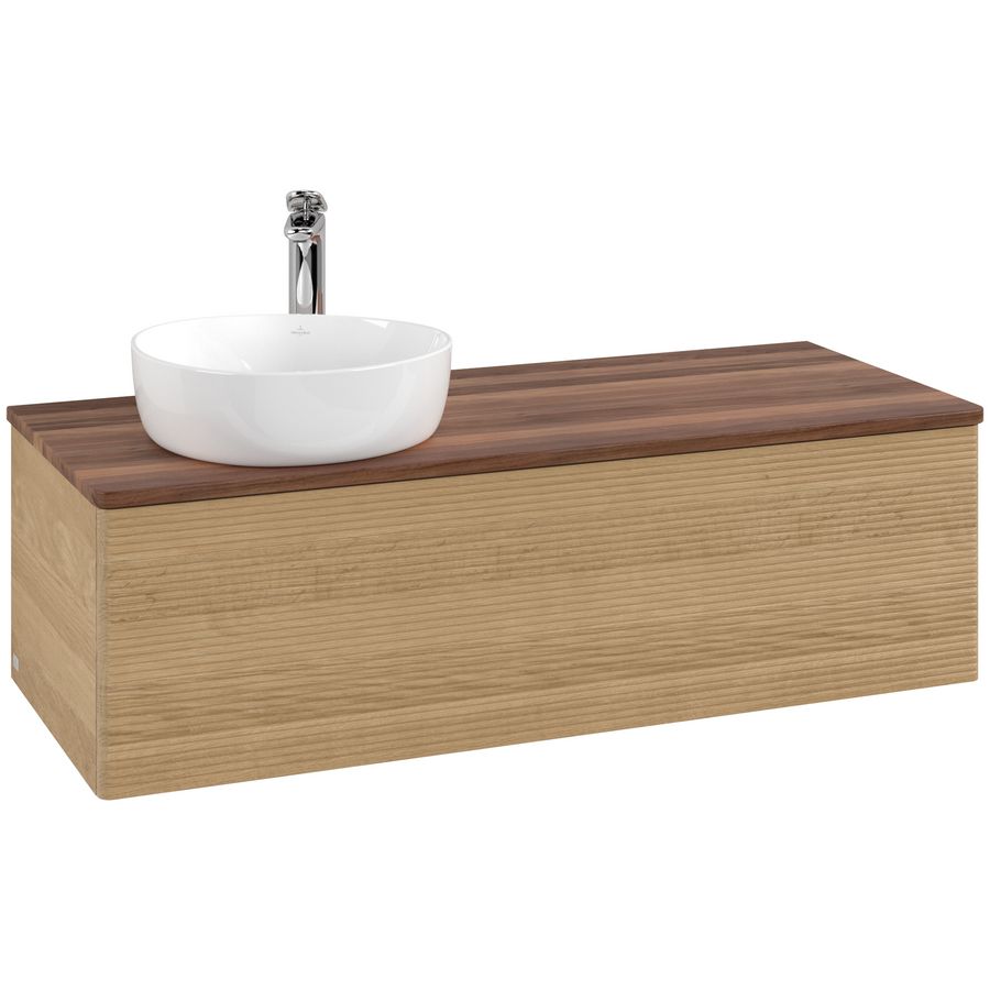 Wastafelonderkast Antao 1200x360x500mm Honey Oak K33152HN