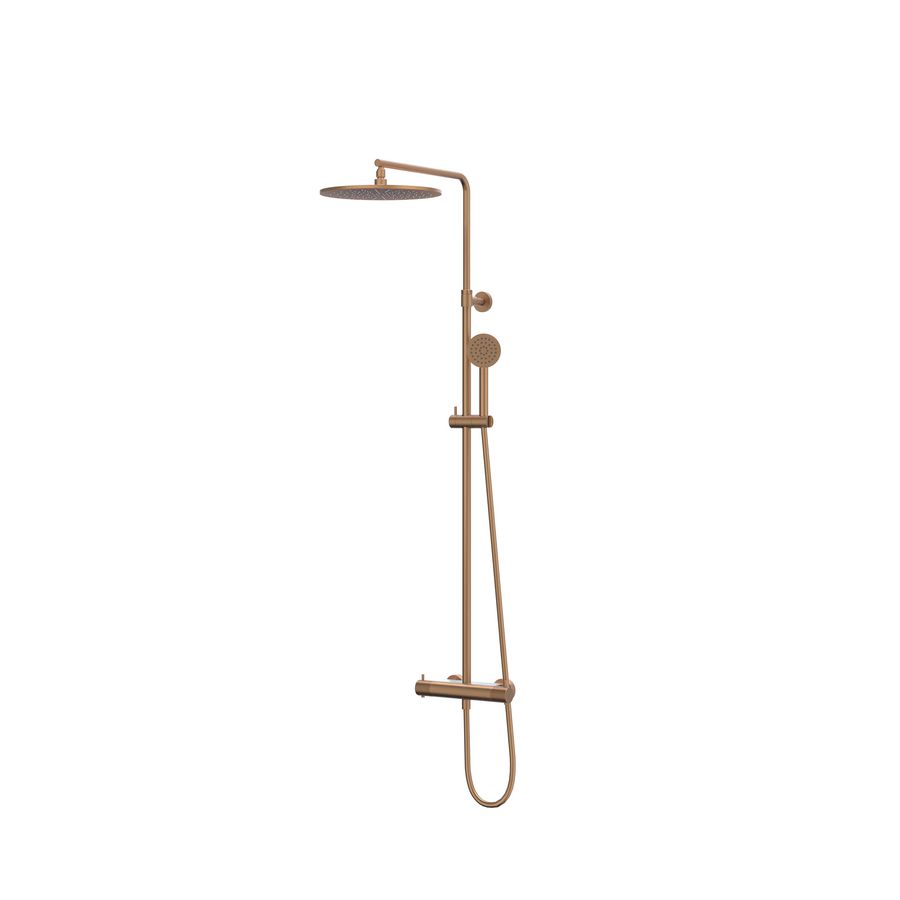 Afbouwdeel regendouche IVY combiset Nexus 1 opbouwthermostaat  gebor. mat koper CSN1GKCF