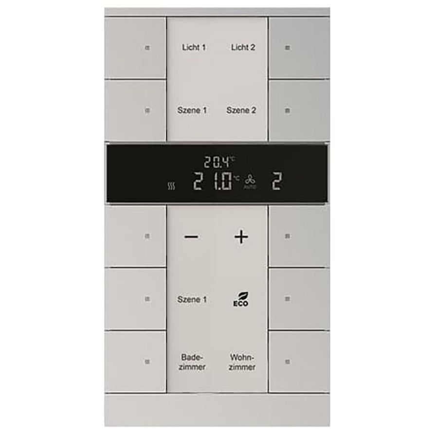 HVAC- sensor KNX - ClimaEco Alu zilver 10f CE (SBR/U10.0.11-83)