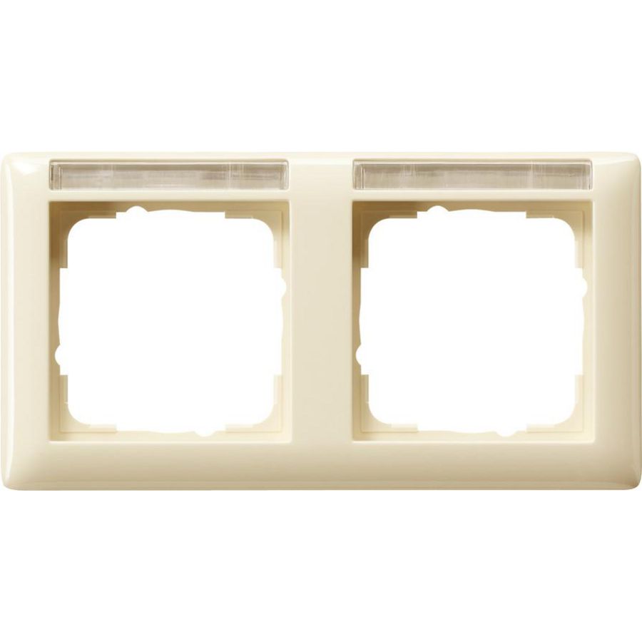 Afdekraam 2-v horiz. TK Gira Standard 55 creme wit