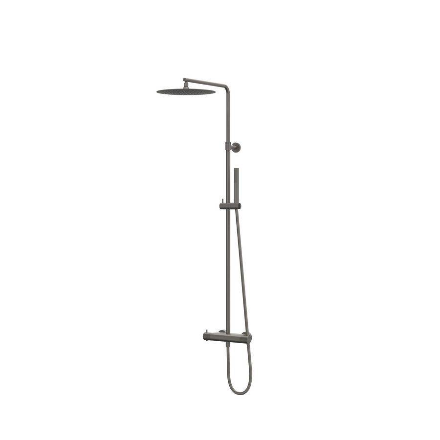 Afbouwdeel regendouche IVY combiset Nexus 1 opbouwthermostaat staafmodel gebor. metal black CSN1GMAC