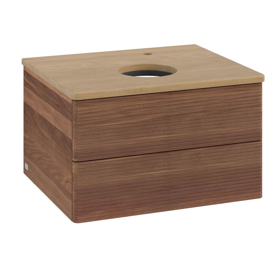 Wastafelonderkast Antao 600x360x500mm Warm Walnut K18151HM