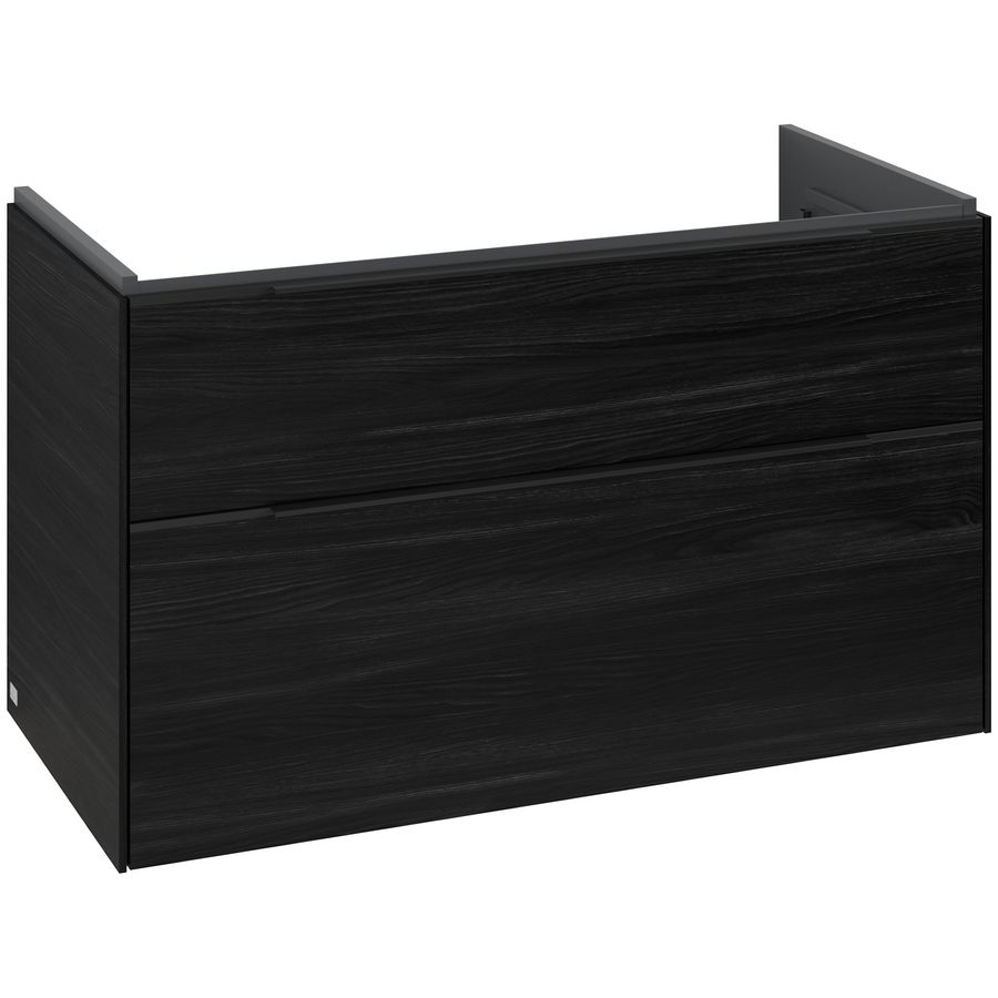 Wastafelonderkastkast SUBWAY 3.0 973x576x478mm Black Oak C570L1AB greep Volcano Black