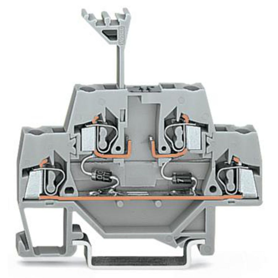 Moduleklem 2-etage + 2 dioden 1N4007 280-942/281-487 VVE=50