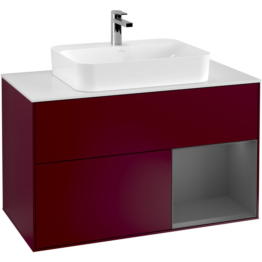 Wastafelonderkast Finion 1000x603x501mm Peony Matt Lacquer F371GKHB