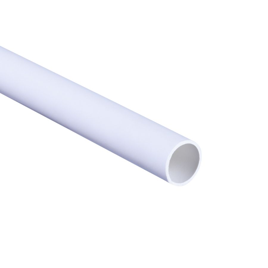 Lengte a 4m. elektrobuis Polivolt 19mm wit