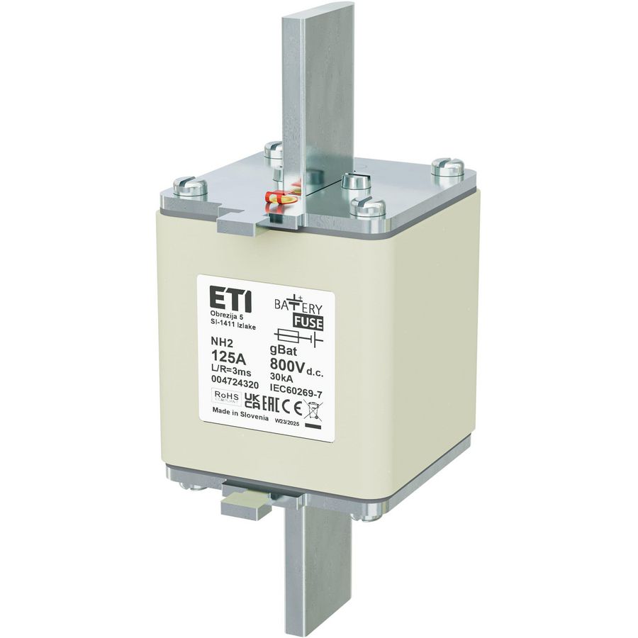 Zekering NH2 gBat 125A/800V DC 4724320 VVE=3