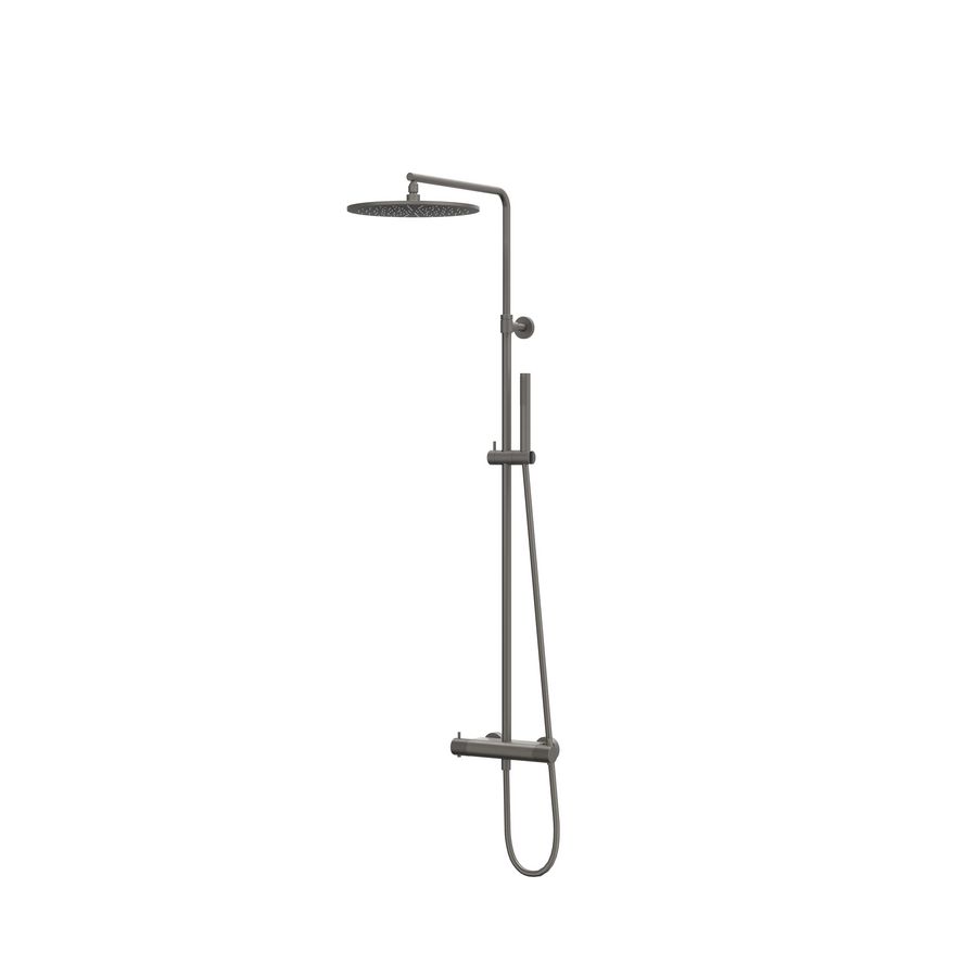Afbouwdeel regendouche IVY combiset Nexus 1 opbouwthermostaat staafmodel gebor. metal black CSN1GMAF