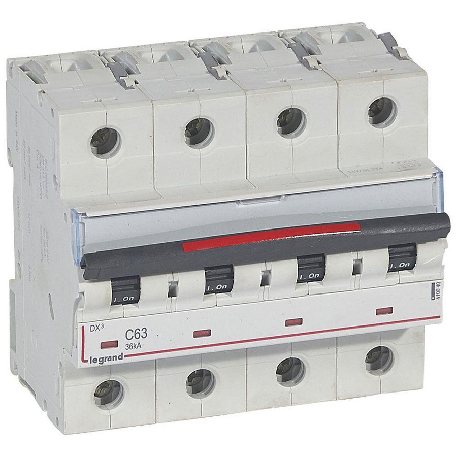 Installatieautomaat MCB DX3 4P C63A 36kA