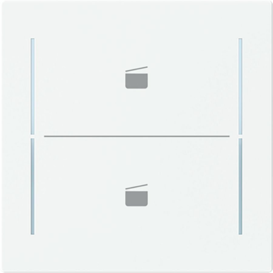 Centraalplaat afdekking 2v knop scenesymbool Art-matwit (LFST/A.2.70.11-44M)