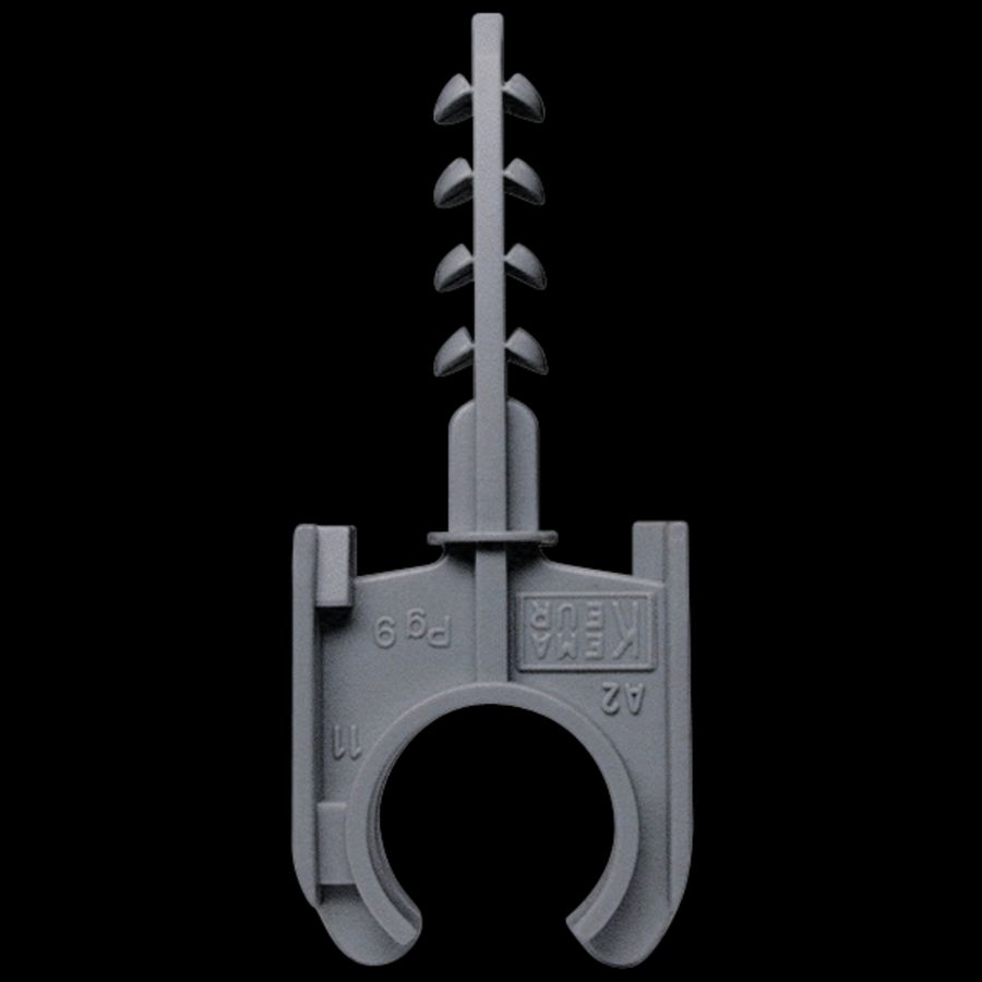 Kunststof buisklempl halvrij 1.1/4/30,5-32,5mm d.gr VVE=100