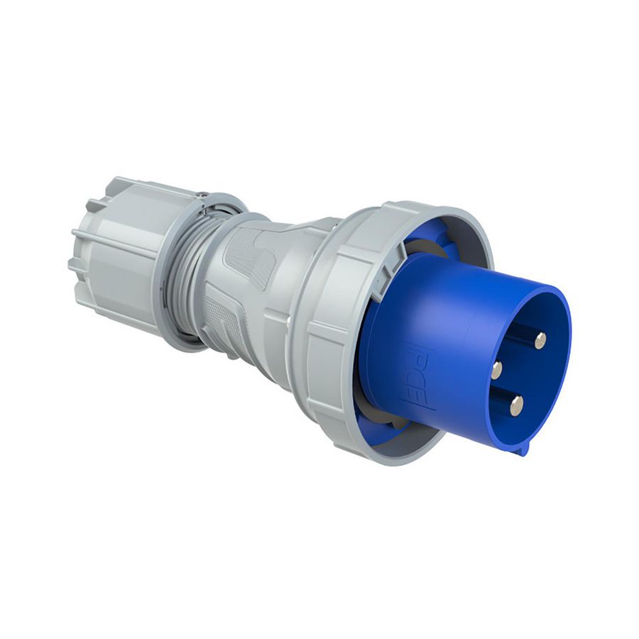 Contactstop CEE 125A 3p 230V 6h blauw IP67 Power T VVE=2