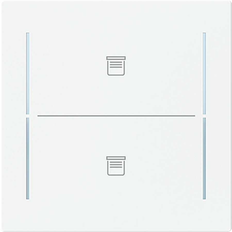 Centraalplaat afdekking 2v knop jaloeziesymbool Art-matwit (LFJT/A.2.70.11-44M)