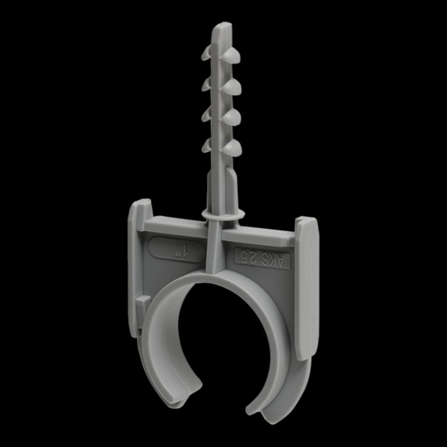 Kunststof buisklemplug halvrij 1/24,7-25,8mm d.grijs VVE=100