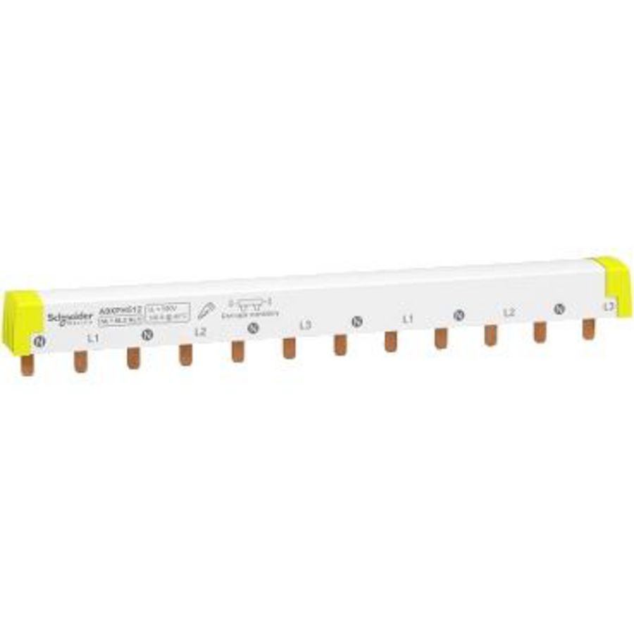 Kamrail 4P 18mm Pitch 12 mod Boven/Onder 100A Acti9