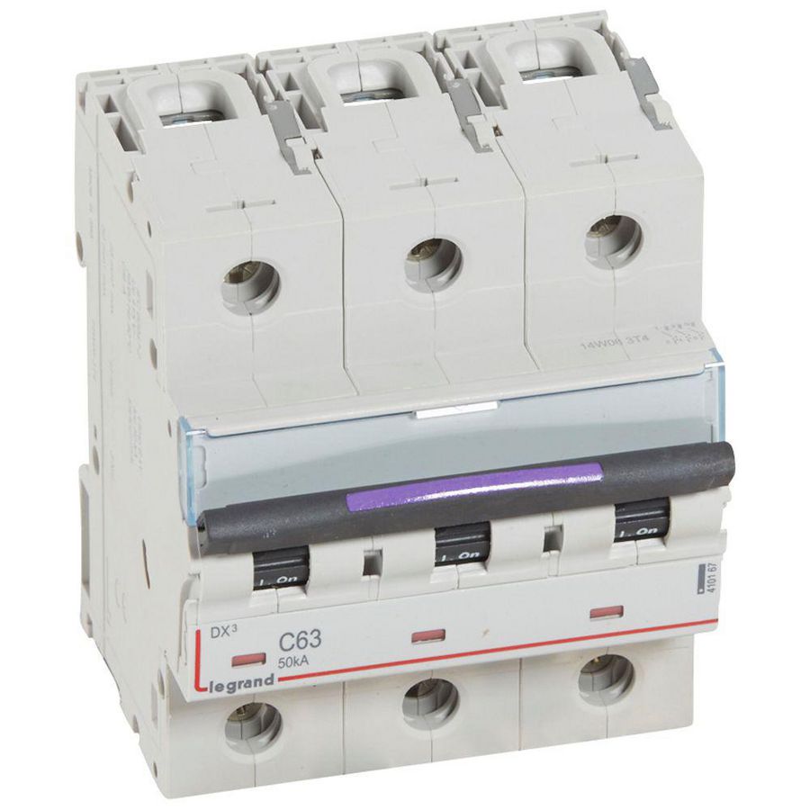 Installatieautomaat MCB DX3 3P C63A 50kA