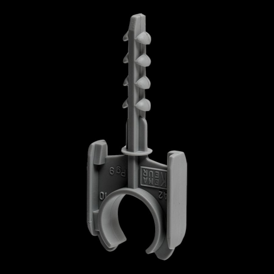 Buisklemplug kunststof hal.vrij boor 6mm 5/8/15-16mm VVE=200