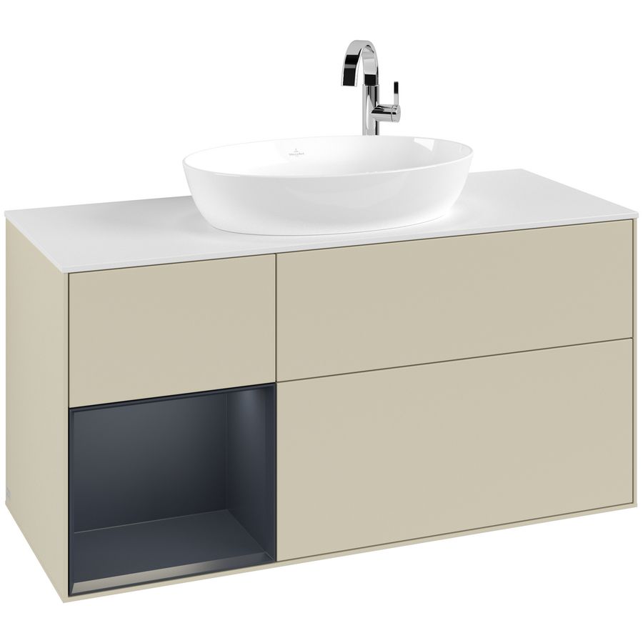 Wastafelonderkast Finion 1200x603x501mm S.Grey Matt Lacquer G941HGHJ