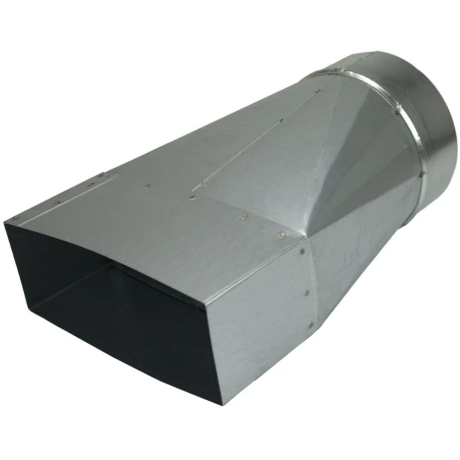 Verloopstuk 170x80mm naar Ø150mm tbv instortkanaal Thermoduct