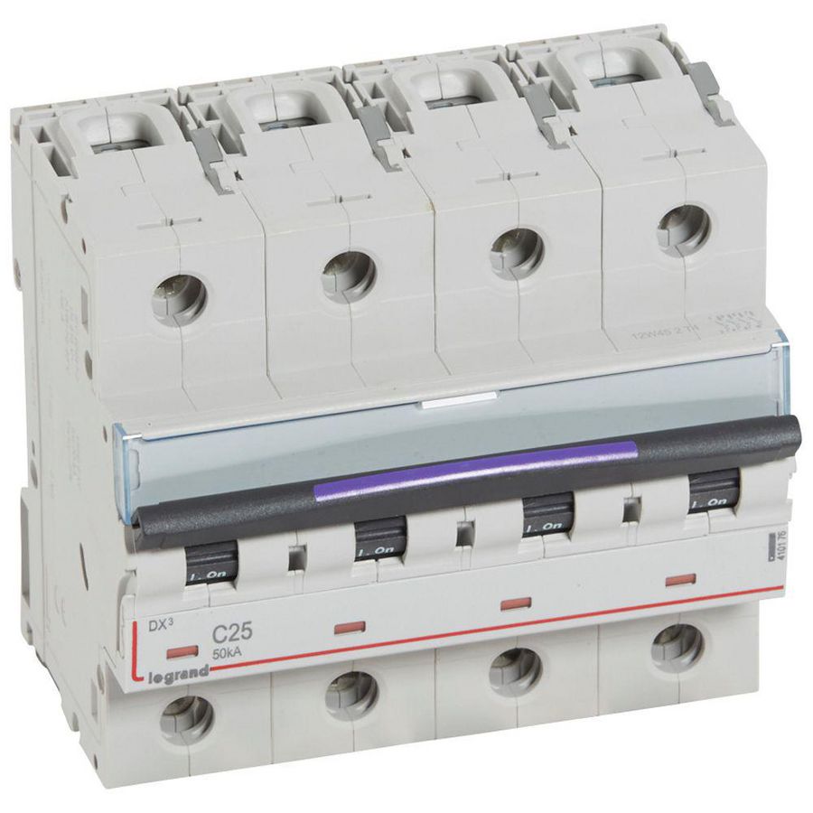 Installatieautomaat MCB DX3 4P C25A 50kA