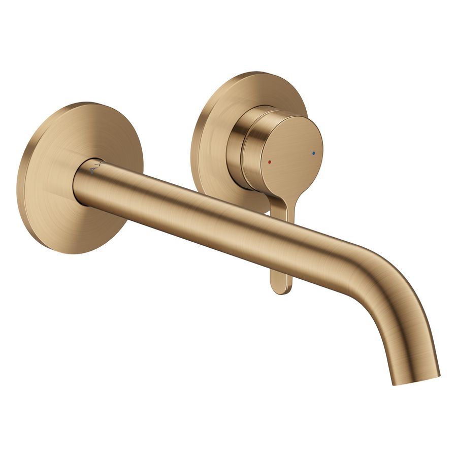 Inbouwkraan afbouwdeel inb. rechte greep voorsprong 220 Brushed Bronze AX One