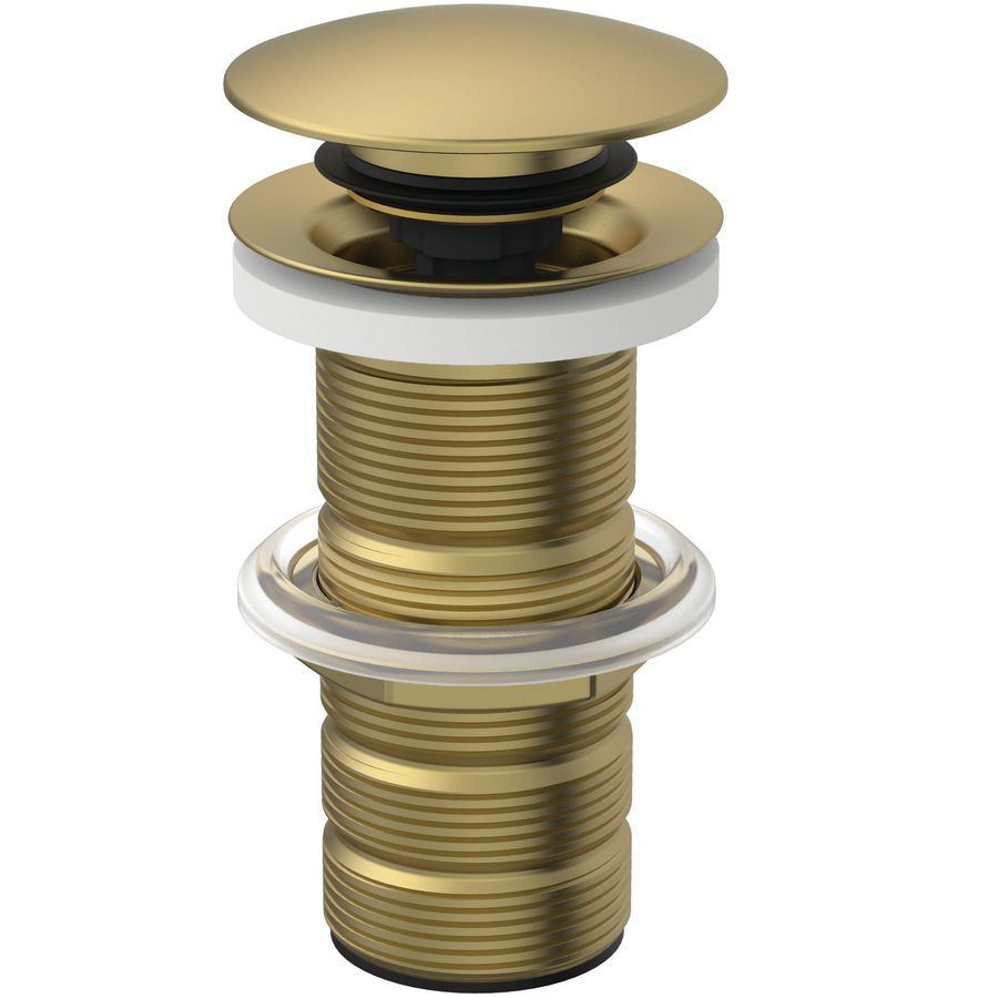 LUXURY CLICKER BASIN WASTE SOLID brushed gold (mat goudkleurig)