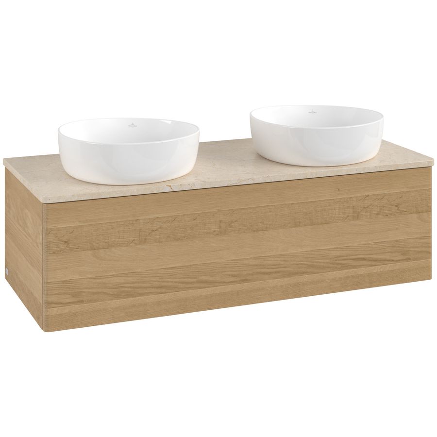 Wastafelonderkast Antao 1200x360x500mm Honey Oak K35013HN