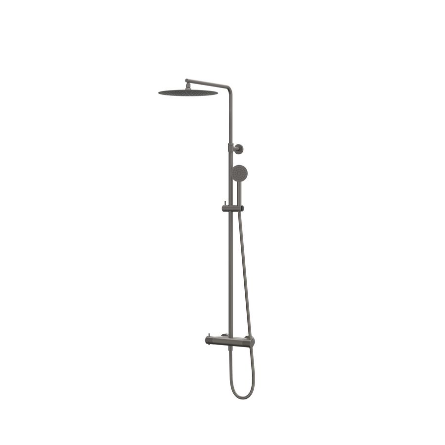 Afbouwdeel regendouche IVY combiset Nexus 1 opbouwthermostaat  gebor. metal black CSN1GMCC