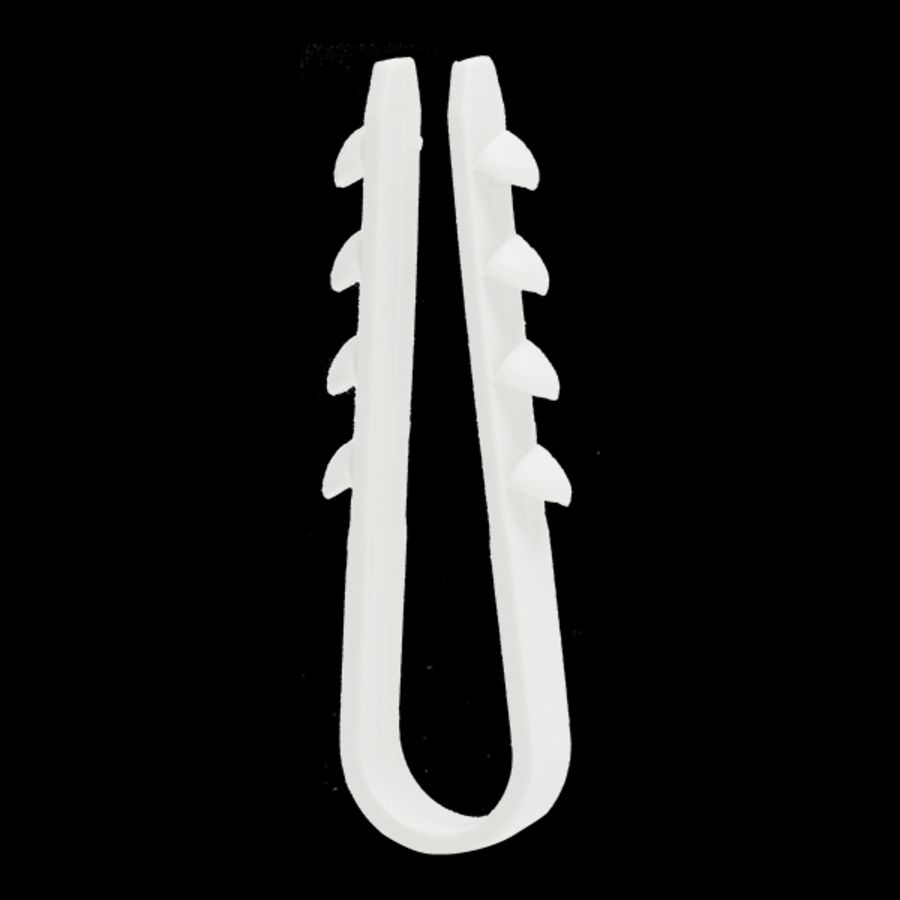 Kunststof bandklemplug halogeenvrij 3 - 13mm wit VVE=200