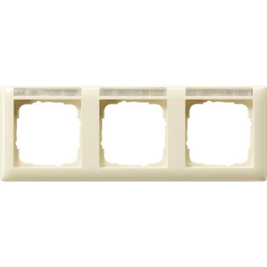 Afdekraam 3-v horiz. TK Gira Standard 55 creme wit
