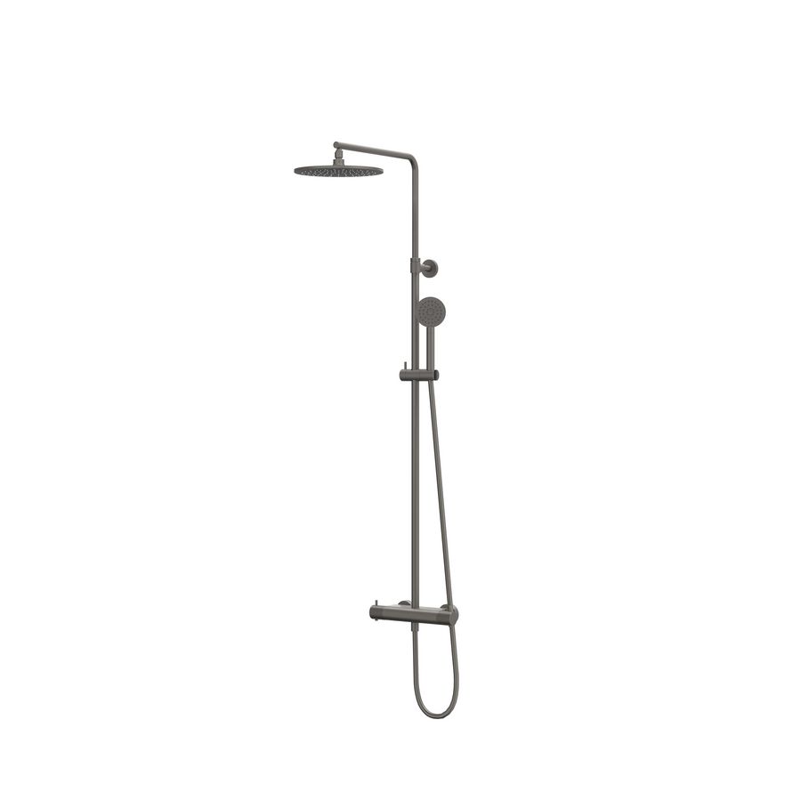 Afbouwdeel regendouche IVY combiset Nexus 1 opbouwthermostaat  gebor. metal black CSN1GMCE