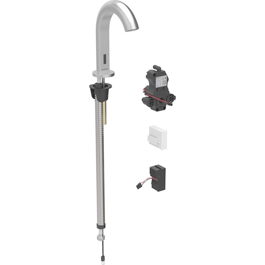 Piave wastafelkraan netv. inbouw-functiebox rvs look/geb.